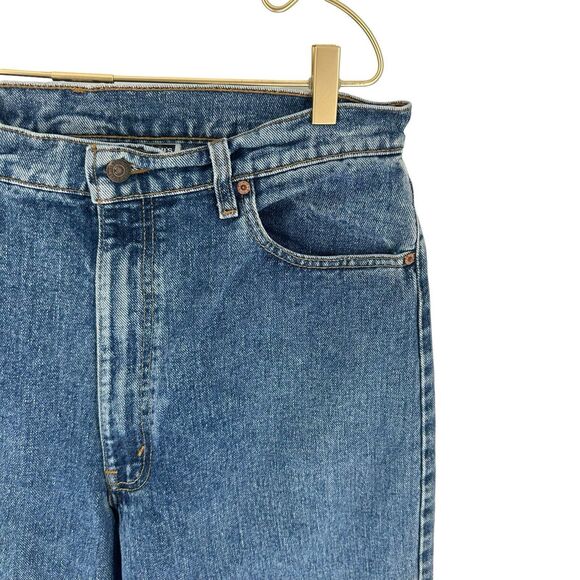 Levis 554 Jeans Mens 36 x 34 Blue Relaxed Straight Vintage 90's USA Cotton Denim - Picture 6 of 15